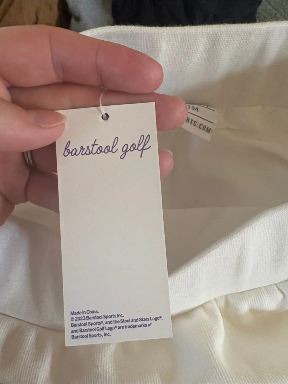 Barstool Golf Sport Tennis Golf Skirt Skort Size Medium White Magenta Trim NWT
